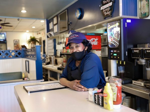 Blue White Grill in Downtown Martinsburg WV. Photo by Anna Lopez