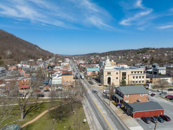 aerial view of the Town of Bath